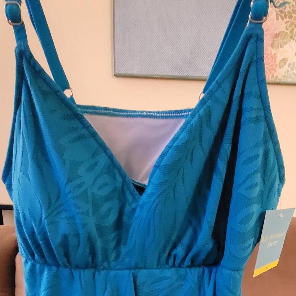NWT Bal Harbour Women's Blue Swimsuit-one-piece